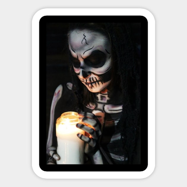 Bella Morte Candle Sticker by gracegallows